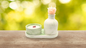 Set ceramic cu luminare - Verde